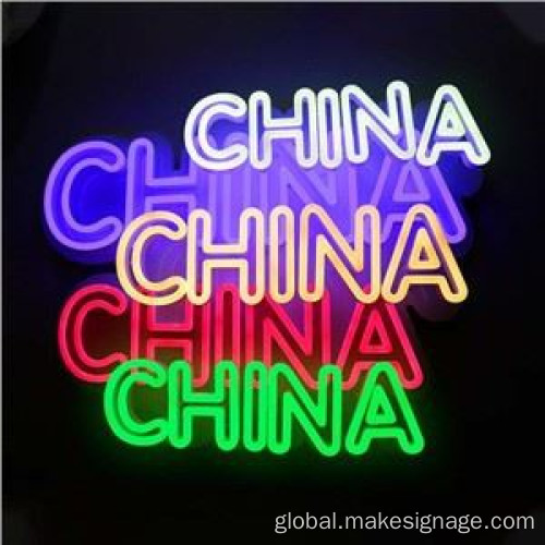 Contemporary Neon Artwork Outdoor Acrylic Neon Signs Factory